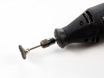 rotary tool with wire brush
