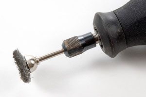 rotary tool with wire brush